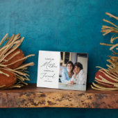 常に私の母は私の友人の写真 フォトプラーク (側面)