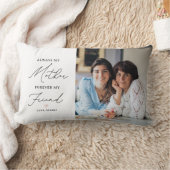 常に私の母は私の友人の写真 ランバークッション (ブランケット)