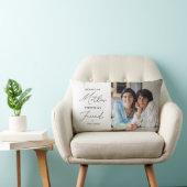 常に私の母は私の友人の写真 ランバークッション (椅子)
