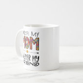 常に私の母、永遠に私の友達 花の母の日 コーヒーマグカップ (正面左)