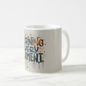 常に稼ぐ コーヒーマグカップ (正面右)