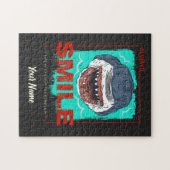 常に笑顔のサメちゃん　愛と笑顔をくれる女の子にだけ ジグソーパズル (横)