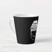 常に素晴らしホッケーの日 カフェラテマグ (左アングル)