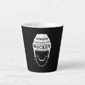 常に素晴らしホッケーの日 カフェラテマグ (正面)