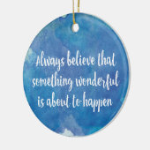 常に素晴信じらしいもの感動的 セラミックオーナメント (左)