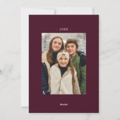 常に紫メリーミニマル2枚の写真 シーズンカード (裏面)