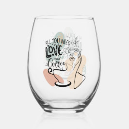 常に紫前向き黄 ステムなしワイングラス