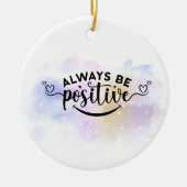 常に紫前向き黄 セラミックオーナメント (正面)