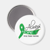 常に腎臓病を望む マグネット (正面/裏面)