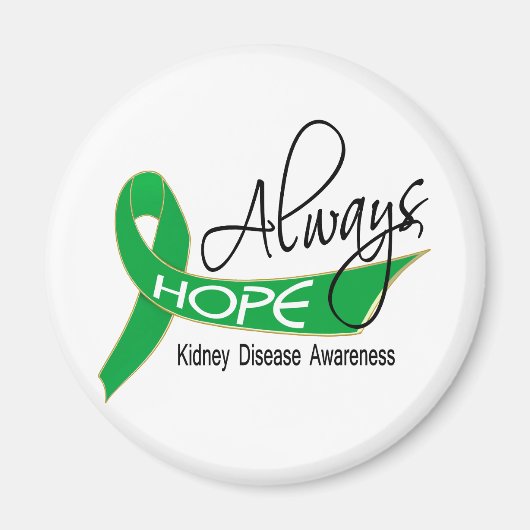 常に腎臓病を望む マグネット (正面)