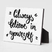 常に自信じ分に フォトプラーク (側面)