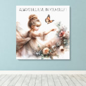 常に自信じ身で キャンバスプリント (インサイチュ (ウッドフロア))