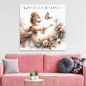 常に自信じ身で キャンバスプリント (インサイチュ (リビング))