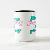 常に自信じ身で マグカップ (中央)