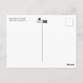 常に自信じ身のトラフィックCone Unicorn馬 ポストカード (裏面)