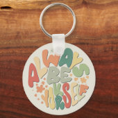 常に自分でいよう – 秋感動的 キーホルダー (正面)