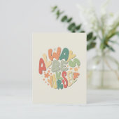 常に自分でいよう – 秋感動的 ポストカード (スタンド正面)