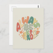 常に自分でいよう – 秋感動的 ポストカード (正面/裏面)