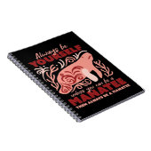 常に自分でいること,管理,動物のオーナメント ノートブック (右側)