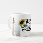 「常に自分の太陽の光を照らす」 2カスタム枚 コーヒーマグカップ (正面左)