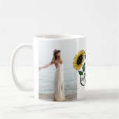 「常に自分の太陽の光を照らす」 2カスタム枚 コーヒーマグカップ (左)