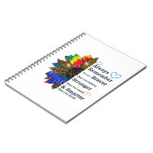 常に自分より勇敢であることを覚信じえる ノートブック (左側)