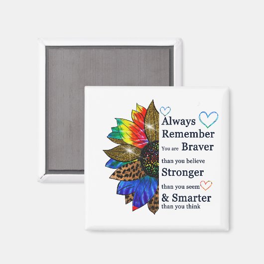 常に自分より勇敢であることを覚信じえる マグネット (正面/裏面)