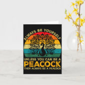 常に自分らしくあれ、ただしエンドウ豆になれるならば Funny P カード (黄色い花)