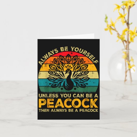 常に自分らしくあれ、ただしエンドウ豆になれるならば Funny P カード (黄色い花)