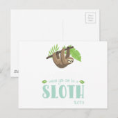 常に自分らしくあれ、ただしスラッグになれるなら常にスラッグであれ ポストカード (正面/裏面)