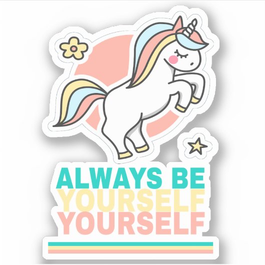 常に自分らしく シール (正面)