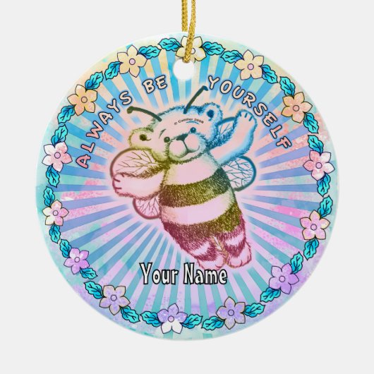 常に自分らしく セラミックオーナメント (正面)