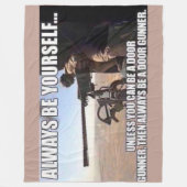 常に自分らしく フリースブランケット (正面)