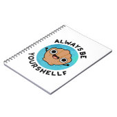 常に自分らしく ポジティブ シェル パン ノートブック (左側)