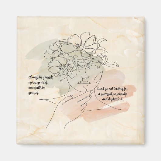 常に自分らしく マグネット (正面)