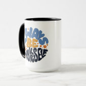 常に自分らしく - モチベーションを高める名言 マグカップ (正面左)