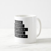 常に自分を覚えユニークる コーヒーマグカップ (正面右)