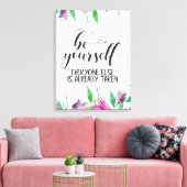 常に自分信じの引用文 キャンバスプリント (インサイチュ (リビング))