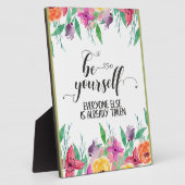 常に自分信じの引用文 フォトプラーク (側面)