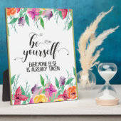 常に自分信じの引用文 フォトプラーク (側面)