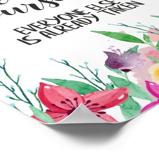 常に自分信じの引用文 ポスター (角)