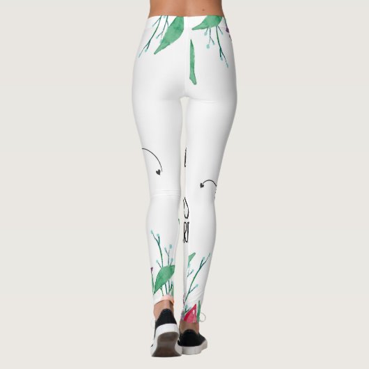 常に自分信じの引用文 レギンス (裏面)