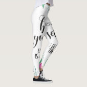 常に自分信じの引用文 レギンス (右)