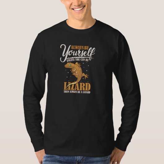 常に自分自身のトカゲのテラリウム爬虫類 Tシャツ (正面)