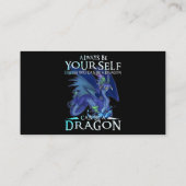 常に自分自身はドラゴンおもしろいロになる 名刺 (裏面)