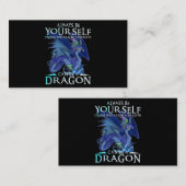 常に自分自身はドラゴンおもしろいロになる 名刺 (正面/裏面)