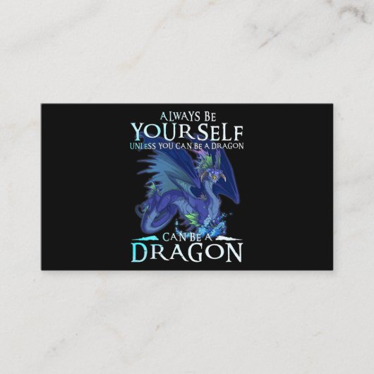 常に自分自身はドラゴンおもしろいロになる 名刺 (正面)