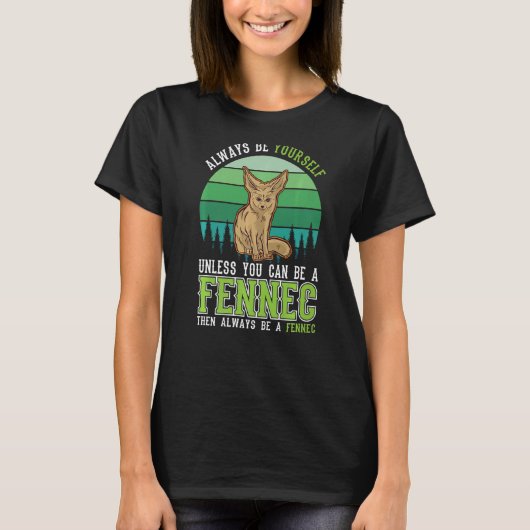 常に自分自身Fennec砂漠のキツネFennec Tシャツ (正面)