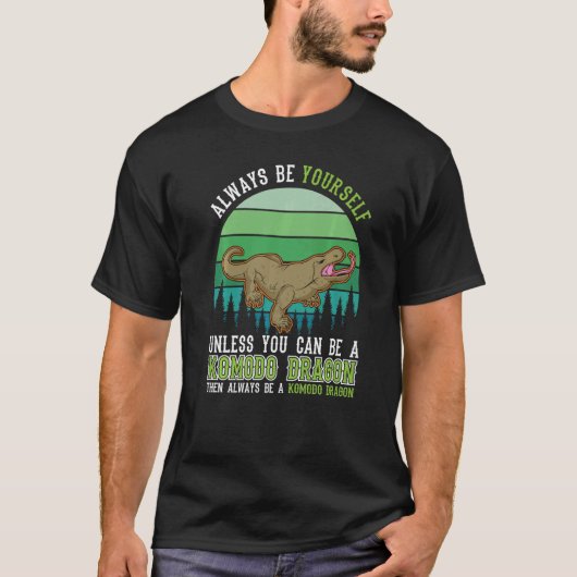 常に自分自身KomodoドラゴンモニターリザードPr Tシャツ (正面)