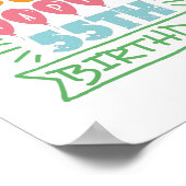 常に若い幸せ55歳の誕生日引用文 ポスター (角)